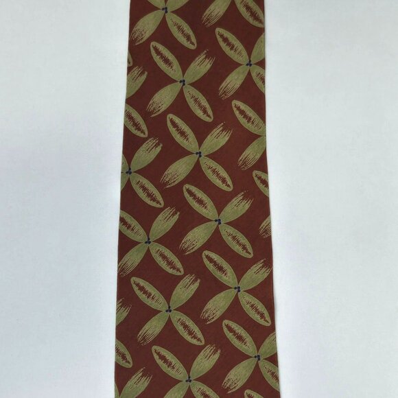 Giorgio Armani "Cravatte" Crepe de Chine 3.75" Wide Floral Silk Tie - Picture 2 of 8